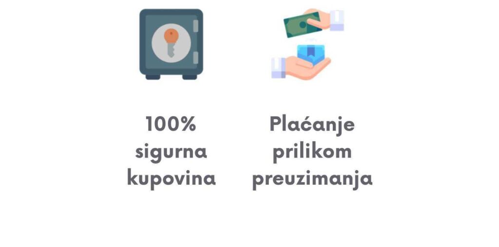 Dostava u roku od 1-3 dana Povrat novca u roku od 14 dana 100% sigurna kupovina Plaćanje prilikom preuzimanja Slika sa detaljima dostave